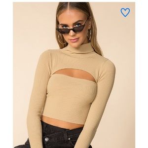 Superdown X Revolve- tasha cut out sweater